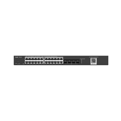 Ruijie Reyee 24 Port L2 PoE 370w Gigabit Managed Rackmount Switch (RG-NBS3100-24GT4SFP-P)